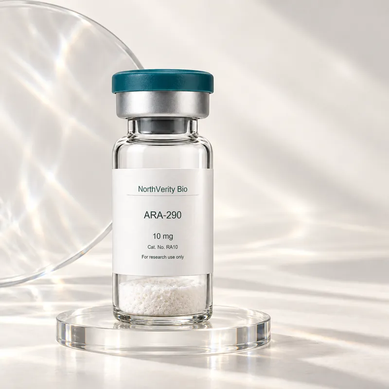 ARA-290 10 mg × 10 flacons · RA10 · Illustration, pas une photo du conditionnement réel.