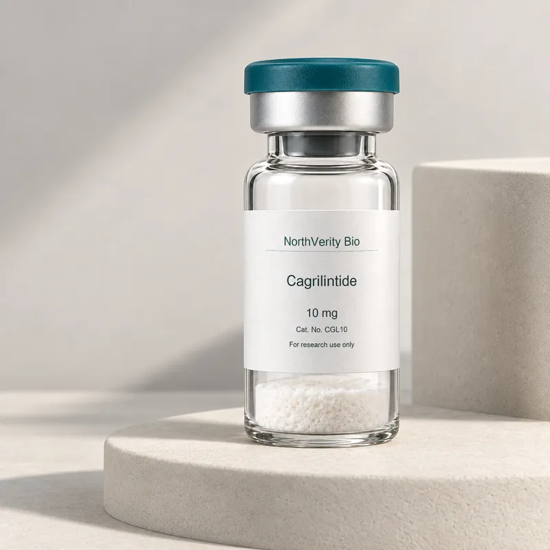 Cagrilintide 10 mg × 10 vials · CGL10 · Catalog illustration—not an actual packaging photo.