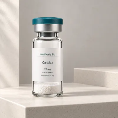 Cartalax 20 mg × 10 Fläschchen · LAX20 · Katalogillustration, kein Foto der tatsächlichen Verpackung.