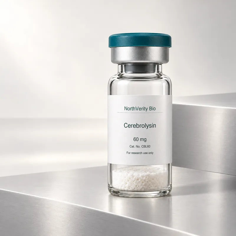 Cerebrolysin 60 mg × 6 vials · CBL60 · Catalog illustration—not an actual packaging photo.