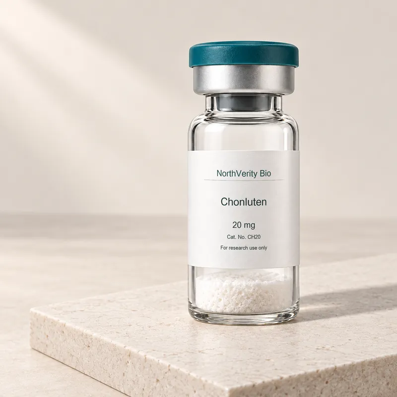 Chonluten 20 mg × 10 vials · CH20 · Catalog illustration—not an actual packaging photo.