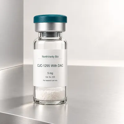 ⁨CJC-1295 With DAC⁩ 5 mg × 10 قوارير · ⁨CD5⁩ · رسم توضيحي وليس صورة للتغليف الفعلي.