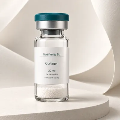 ⁨Cortagen⁩ 20 mg × 10 قوارير · ⁨COR20⁩ · رسم توضيحي وليس صورة للتغليف الفعلي.