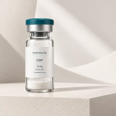 ⁨DSIP⁩ 10 mg × 10 قوارير · ⁨DS10⁩ · رسم توضيحي وليس صورة للتغليف الفعلي.
