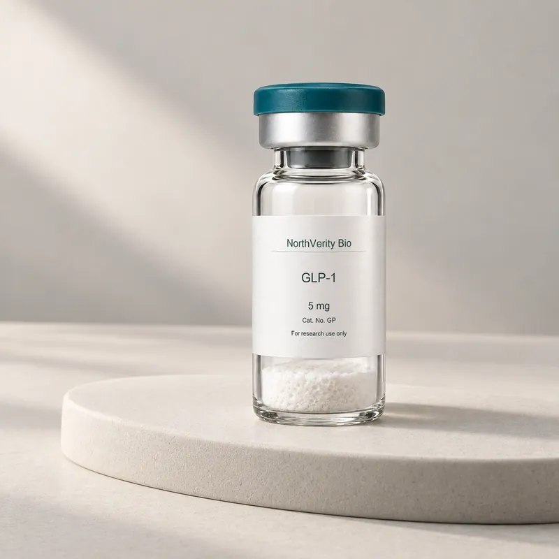 GLP-1 5 mg × 10 flacons · GP · Illustration, pas une photo du conditionnement réel.