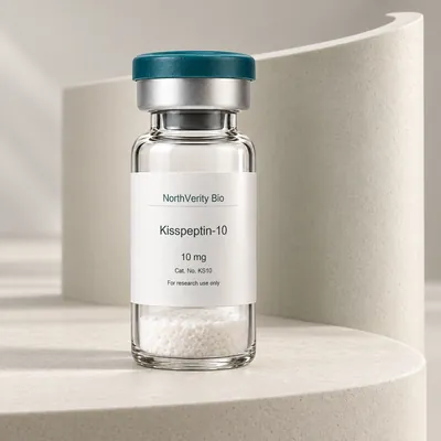 Kisspeptin-10 10 mg × 10 Fläschchen · KS10 · Katalogillustration, kein Foto der tatsächlichen Verpackung.