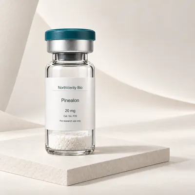 Pinealon 20 mg × 10 Fläschchen · P20 · Katalogillustration, kein Foto der tatsächlichen Verpackung.