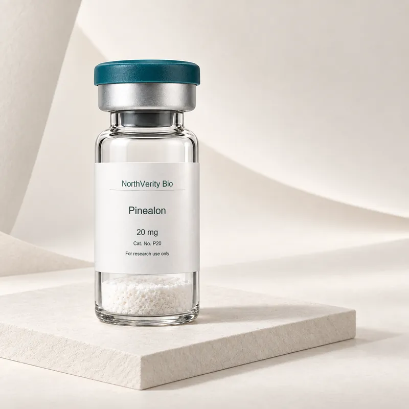 Pinealon 20 mg × 10 瓶 · P20 · 目录示意图，非实际包装实拍。
