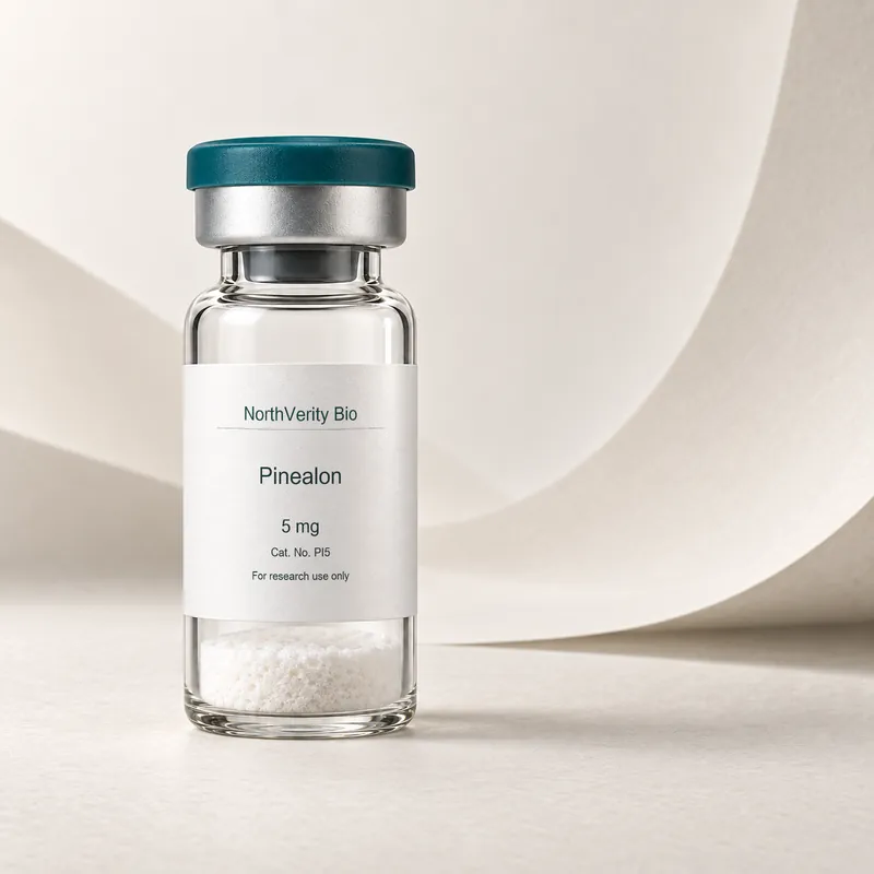 Pinealon 5 mg × 10 瓶 · PI5 · 目录示意图，非实际包装实拍。