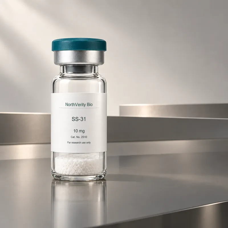 SS-31 10 mg × 10 vials · 2S10 · Catalog illustration—not an actual packaging photo.