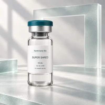 SUPER SHRED 10 mL × 553 mg/mL/vial × 10 Fläschchen · LC553 · Katalogillustration, kein Foto der tatsächlichen Verpackung.