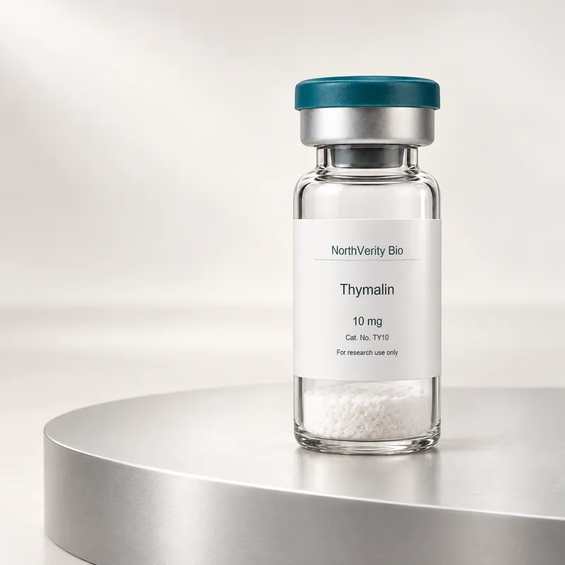 Thymalin 10 mg × 10 flacons · TY10 · Illustration, pas une photo du conditionnement réel.