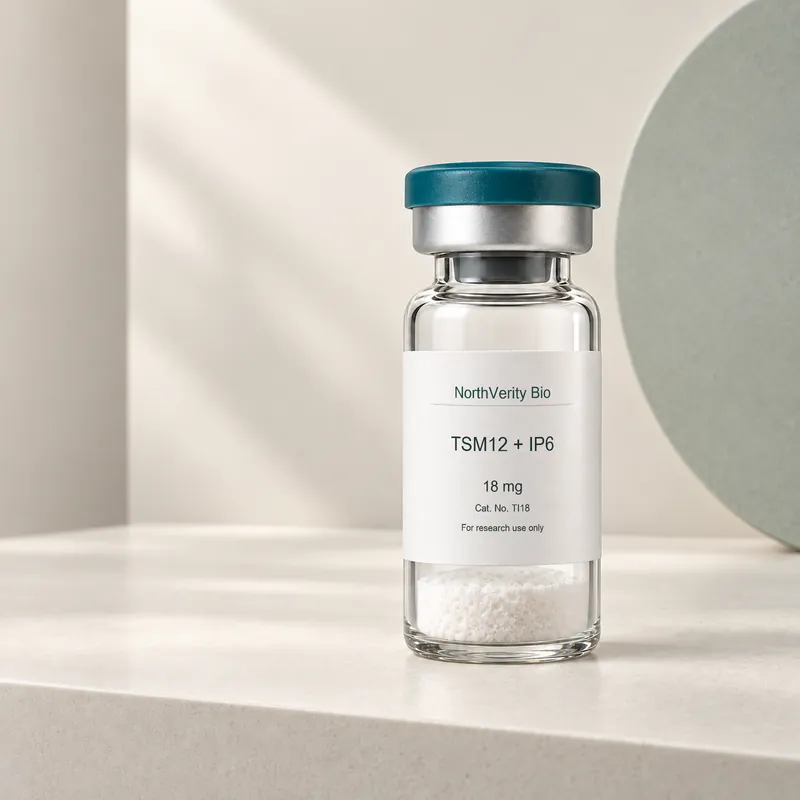 TSM12 + IP6 18 mg × 10 vials · TI18 · Catalog illustration—not an actual packaging photo.