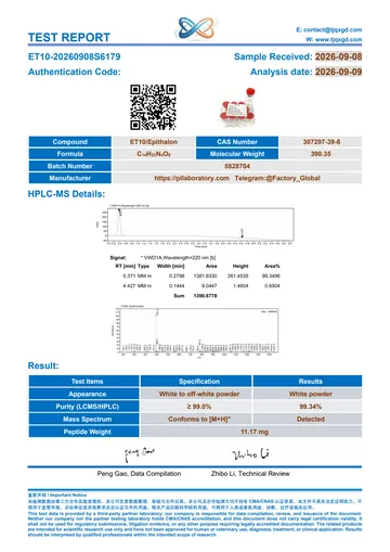 Epitalon 10 mg · ET10-20260908S6179