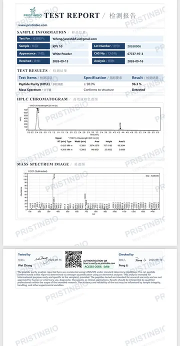 KPV 10 mg · COA-1ASsRb-K-10